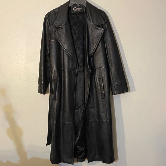 Colebrook Jackets & Blazers - Classic Black Leather Long Coat